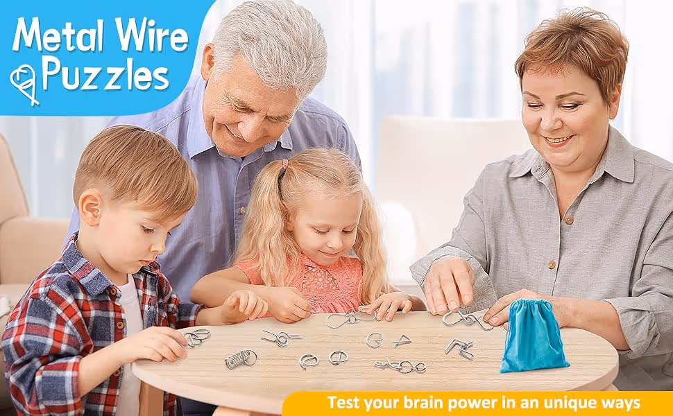 Wire Magic Trick Toy IQ Puzzle Set