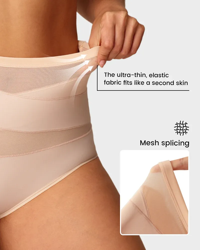 Breathable stretch mesh comfort and gentle lifting support