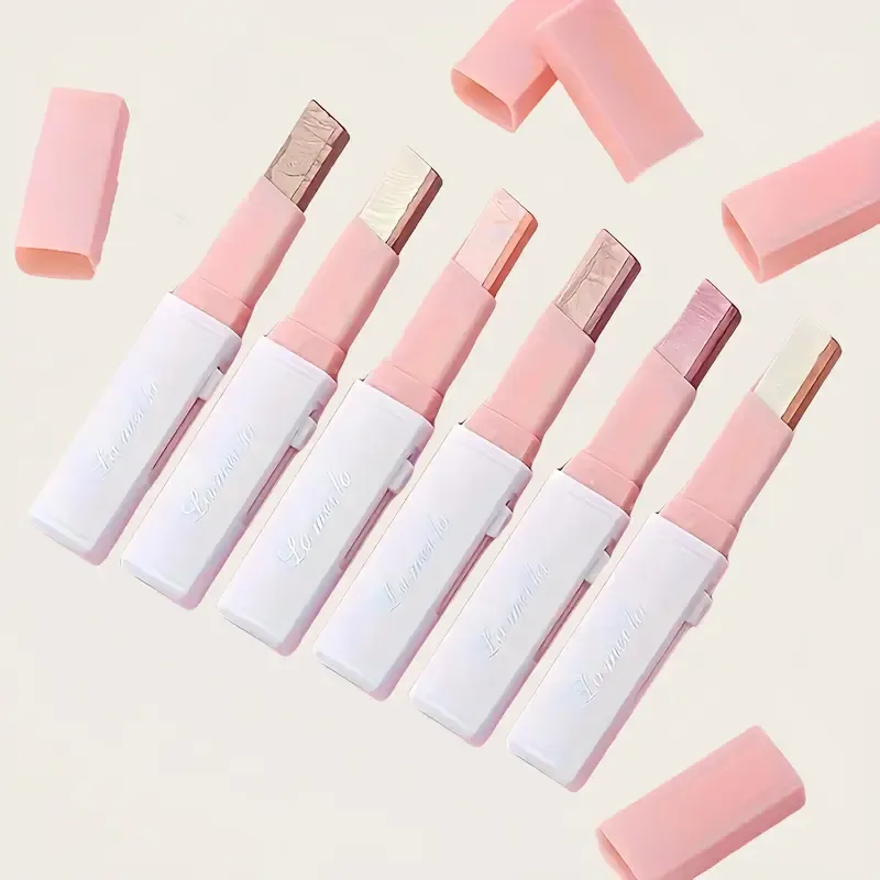 6Pack Dual-color eyeshadow stick-brightens the eyes for a natural and long-lasting look.